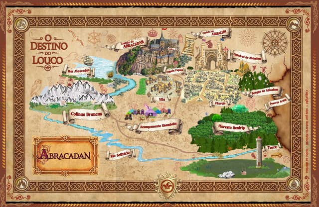 Mapa do reino de Abracadan